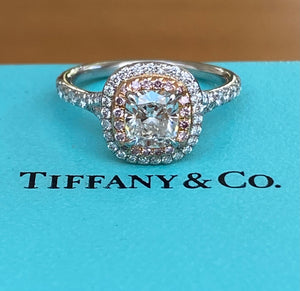 Featured piece: Pre-Loved Tiffany & Co. Pink Diamond Soleste Engagement Ring