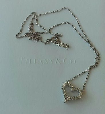 Vintage Tiffany & Co. Diamond Heart Pendant