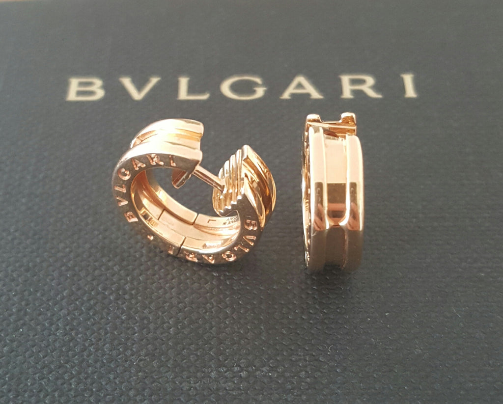 Rose gold BVLGARI BVLGARI Single Earring with White Mother of Pearl   Bulgari Official Store