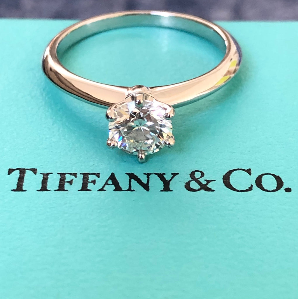 Tiffany & Co. Platinum True Cut Diamond Engagement Ring .78ct IVS2 | The  Diamond Oak
