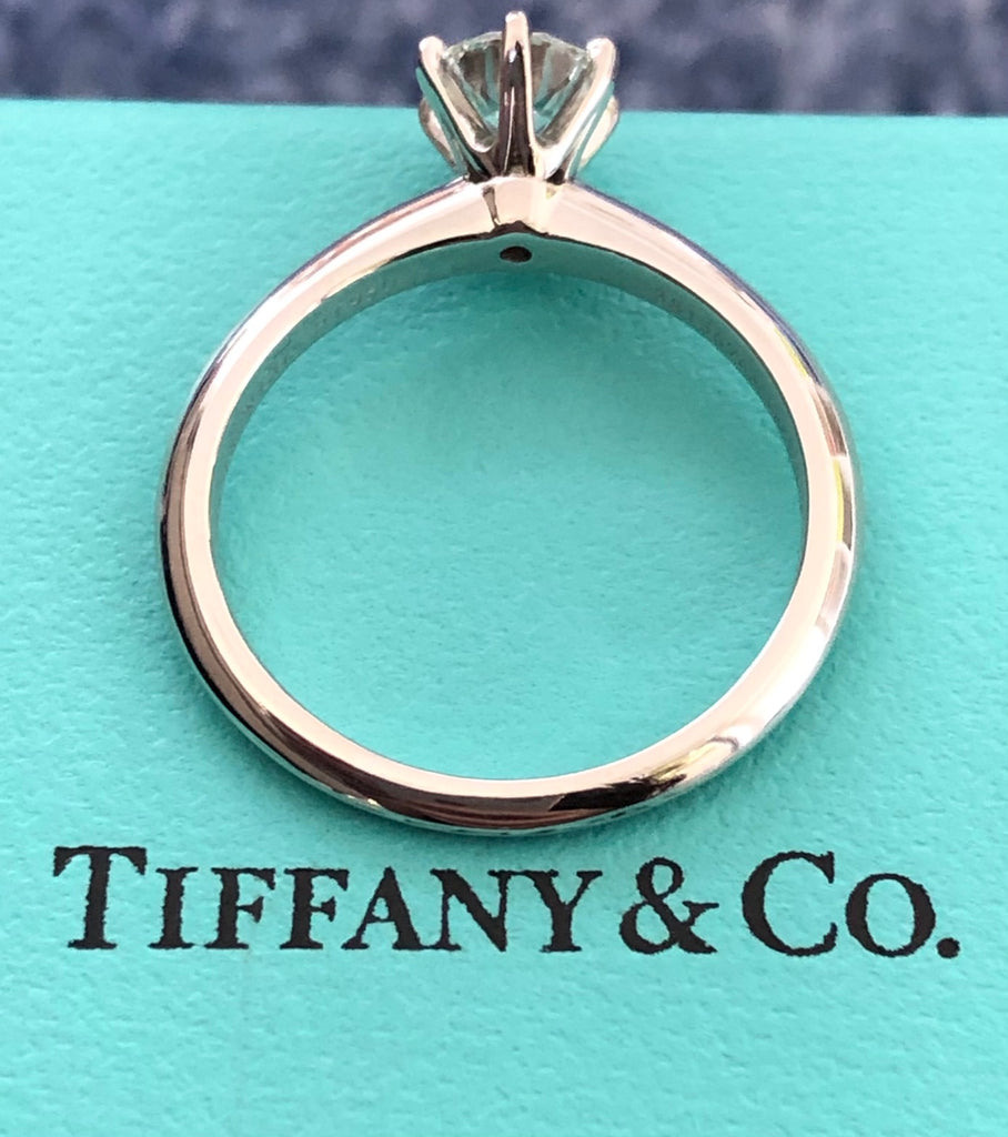 Tiffany & Company 6 Prong Platinum 1.23 Carat Diamond Solitaire Engagement  Ring — DeWitt's Diamond & Gold Exchange