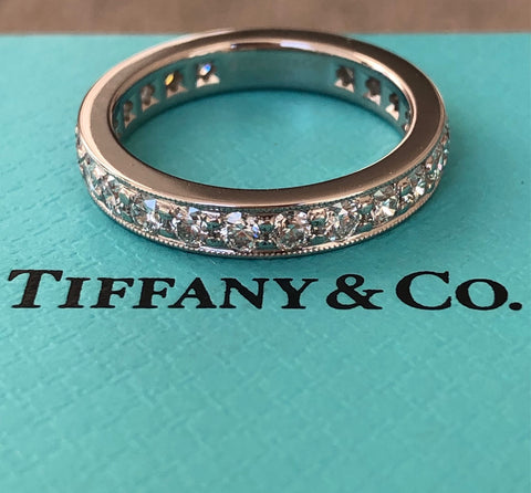 Tiffany & Co. 1.20tcw Diamond Legacy Full Eternity Platinum Ring RRP $11500