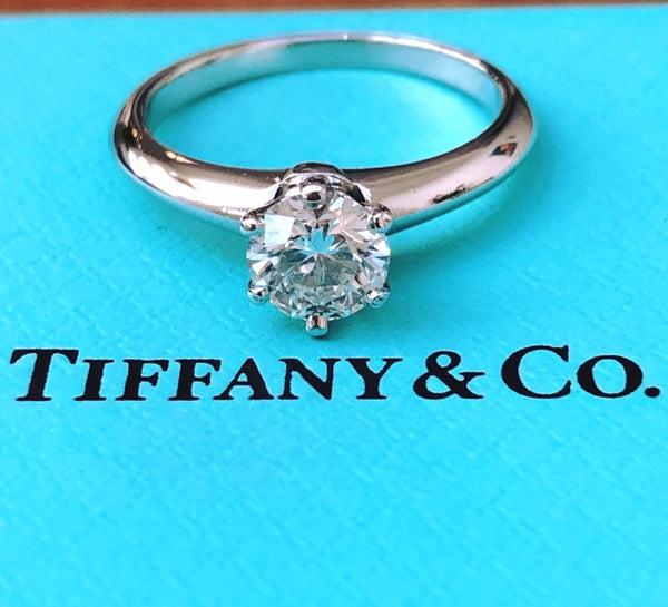 Tiffany & Co. 0.70ct G/VS1 Diamond Solitaire Engagement Ring PT950 Cert/Val/Rcpt/Boxes